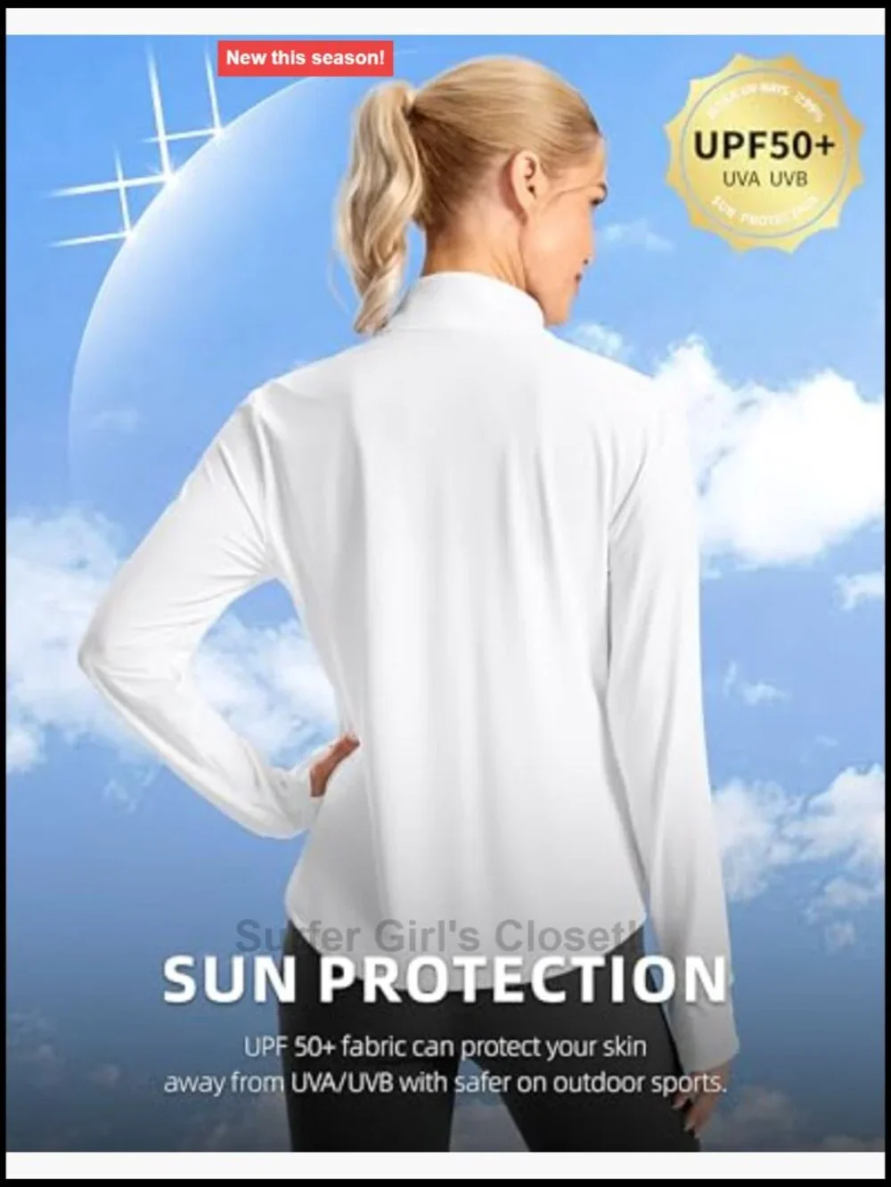 UPF 50+ Lightweight Athletic Jacket Sun Protection Zip Up Long Sleeve Running